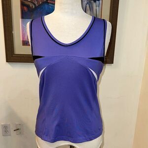 Bolle Purple w/ Black and White Trim Sleeveless Athletic Top Size Medium